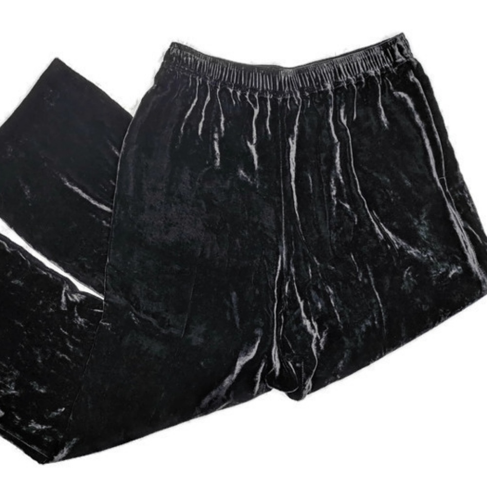 NWT $895 Stella McCartney Black Velvet Pants sz 42